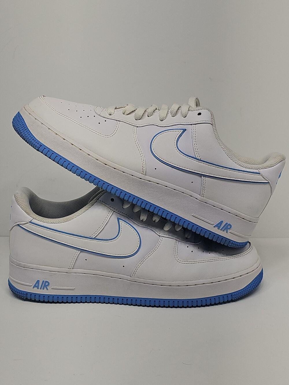 Nike Air Force 1 07 White University Blue DV0788-101 Men Size 12 Pre-owned